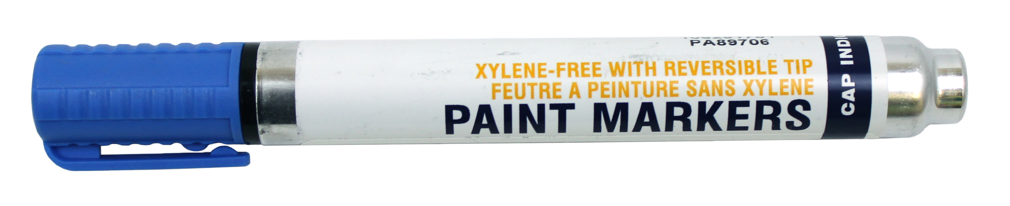 Xylene-Free Industrial Paint Markers with Reversible Tip - Blue - Q12